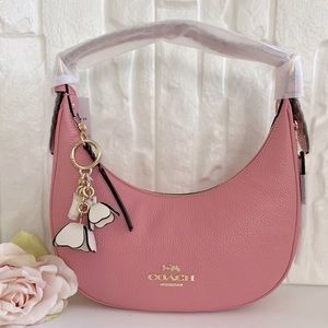 Coach Bailey Hobo w/ beautiful Coach bag charm.